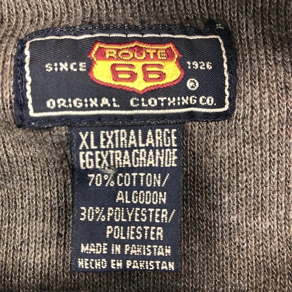 Route 66 Sweater Men's XL Brown‎ Knit Oversized Stretch Outdoor Gear